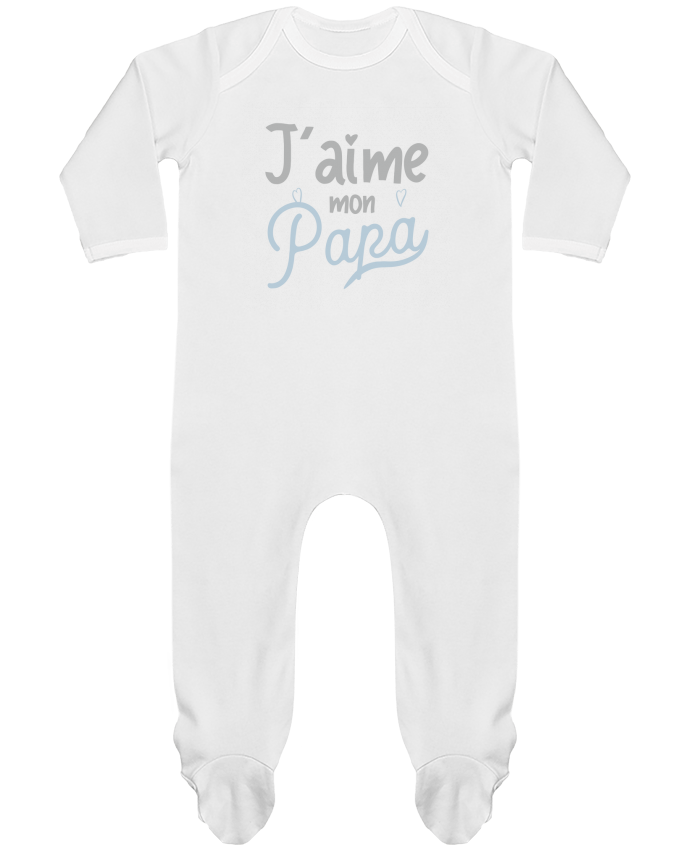 Pyjama Bébé Manches Longues Contrasté j'aime mon papa cadeau naissance bébé  - Original t-shirt