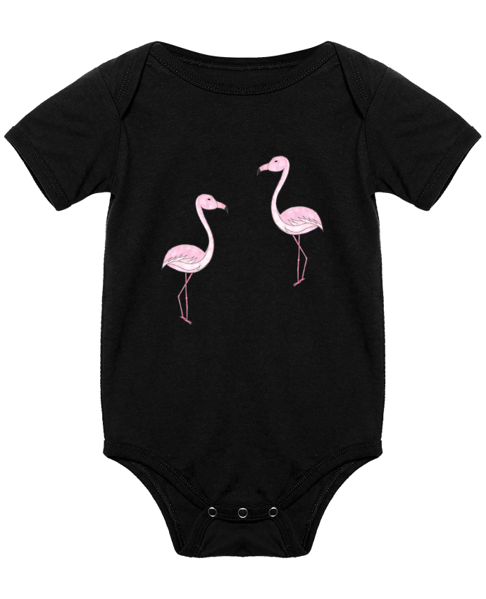 Body Bebe Flamant Rose Dessin Par K Creatif