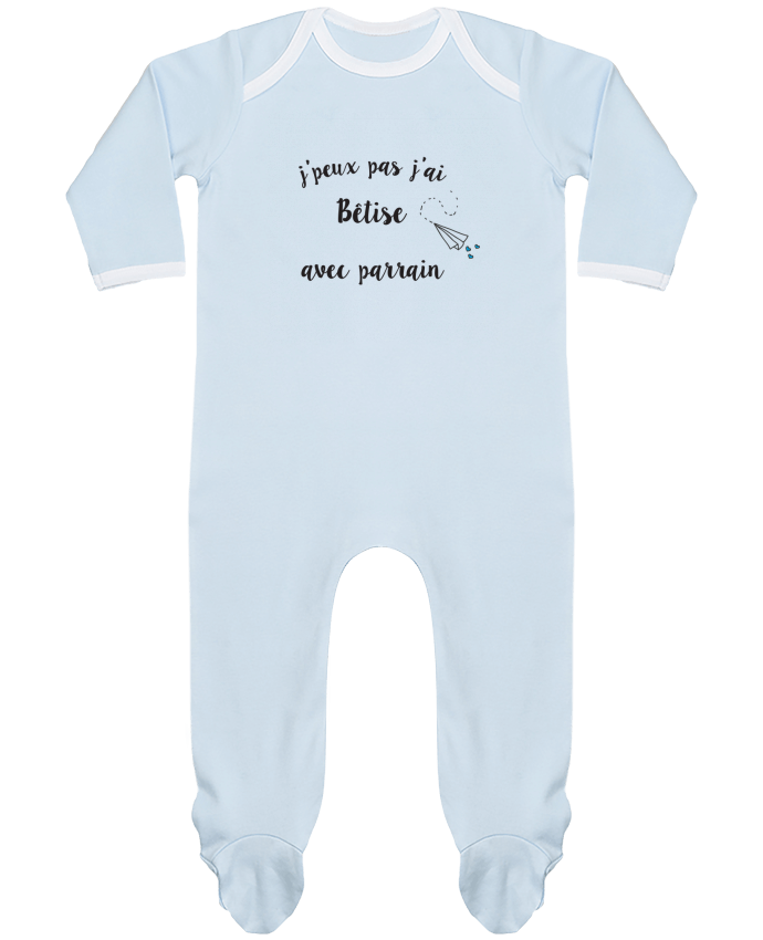 Body Bébé J'peux Pas J'ai Bêtise Avec Parrain – Cadeau Marraine Parrain Personnalisable 100% Coton