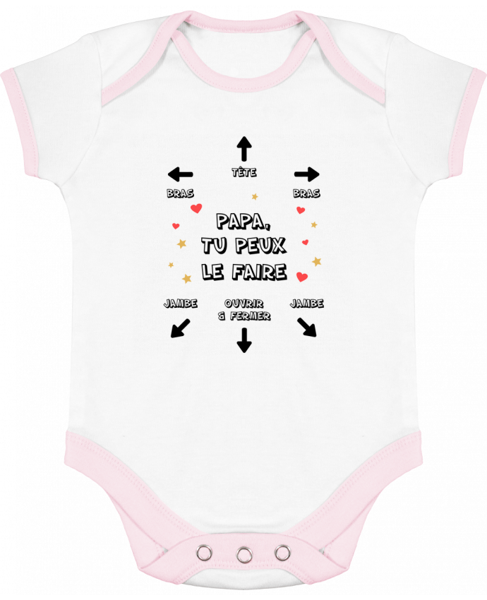 Body Bebe Contraste Body Papa Tu Peux Le Faire Llq100