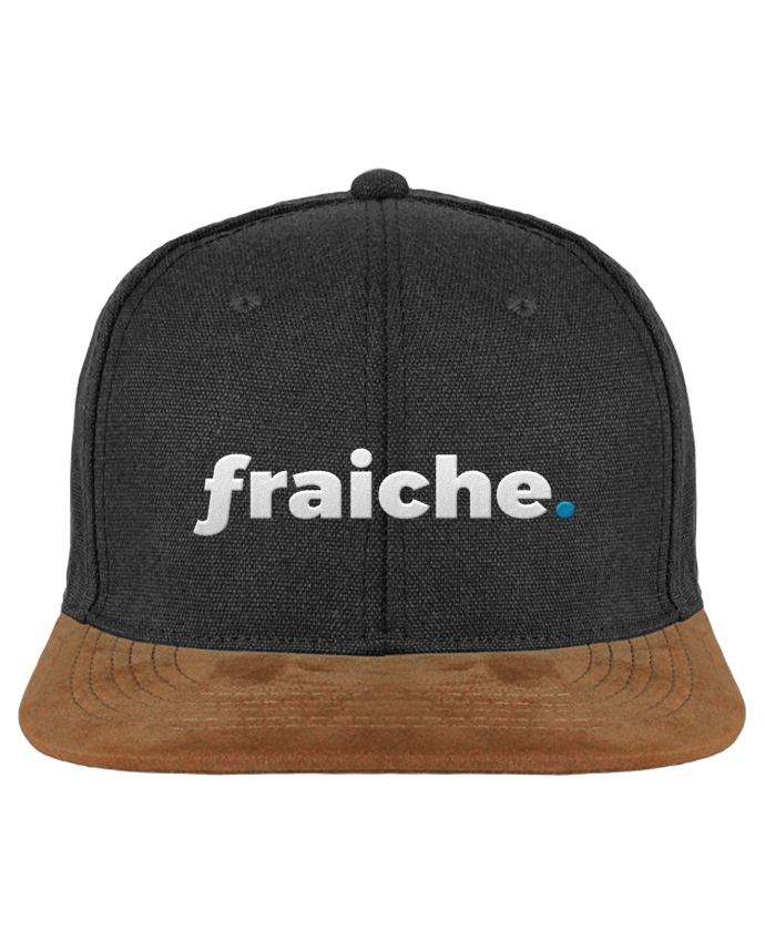 Casquette Snapback Fraiche Brodé Coton Délavé Et Visière En Daim