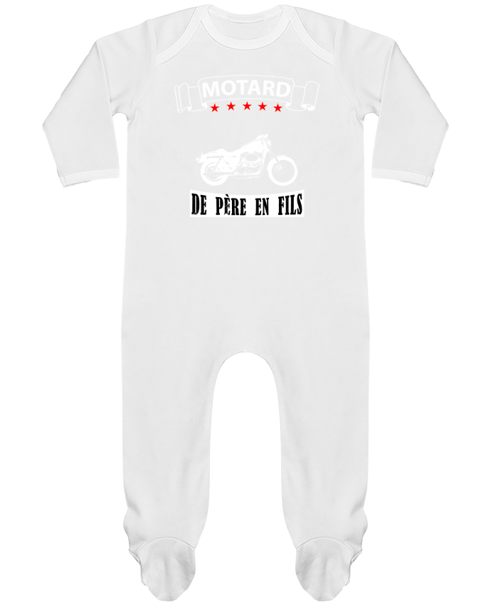 Pyjama Bebe Manches Longues Contraste Motard De Pere En Fils Ouishirt