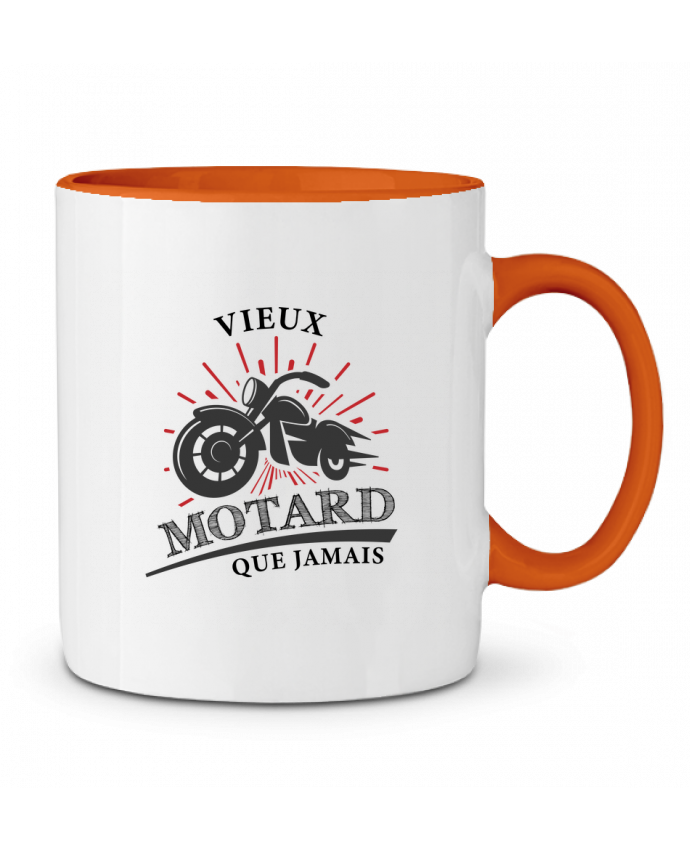 8424274-mug-bicolore-orange-vieux-motard
