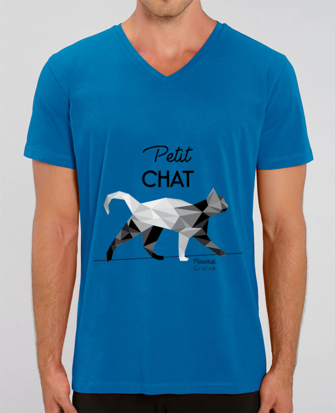 Tee Shirt Homme Col V Stanley Presenter Petit Chat Origami Idee Cadeau Tunetoo Tee Shirt Homme Col V Stanley Presenter Petit Chat Origami Idee Cadeau Tunetoo