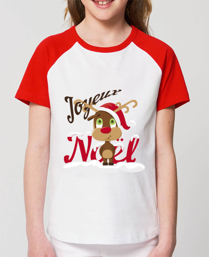 T-shirt Fille à Manches Longues Imprimé Renne – Mini Club (Boots) – 2 Disponibles – Taille 4-5 Ans