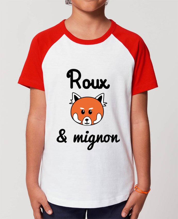 T shirt Baseball Enfant Coton STANLEY MINI CATCHER Roux Mignon Panda roux Original Tunetoo