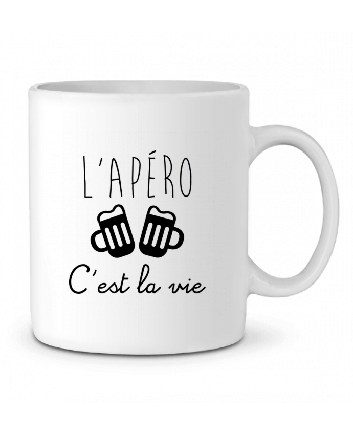 Mug En Ceramique L Apero C Est La Vie Humour Alcool Drole Benichan