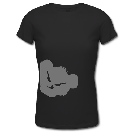 Tshirt Femme noir logo