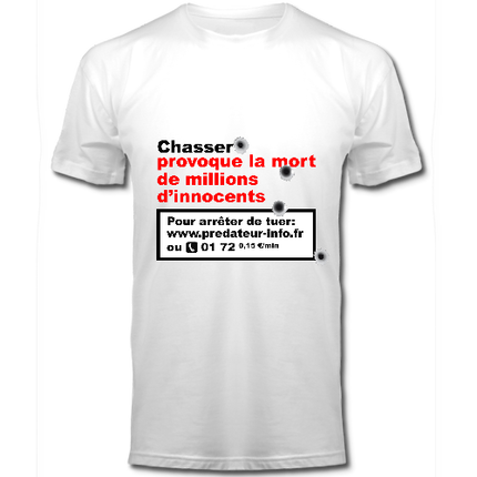 T-shirt homme/blanc/bio