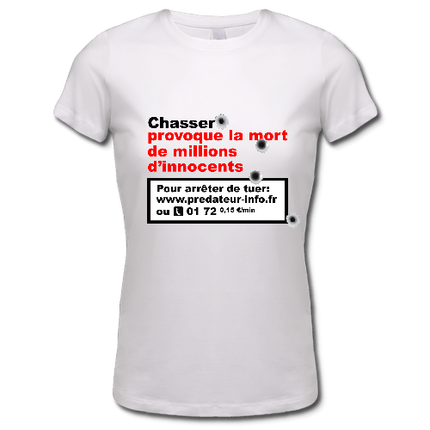 T-shirt femme/blanc/bio