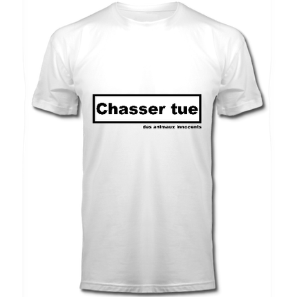 T-Shirt homme/blanc/bio