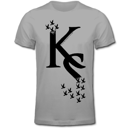 KS oiseaux:homme-t shirt-gris