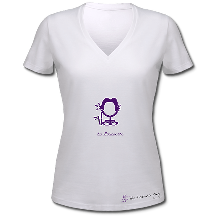 T-shirt - la Zazenette - Blanc