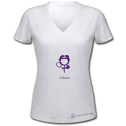 T-shirt - l'Atlette - Blanc