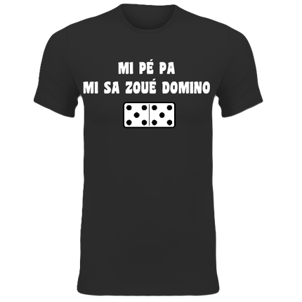 T-SHIRT NOIR DOMINO
