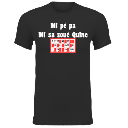 T-SHIRT HOMME NOIR QUINE