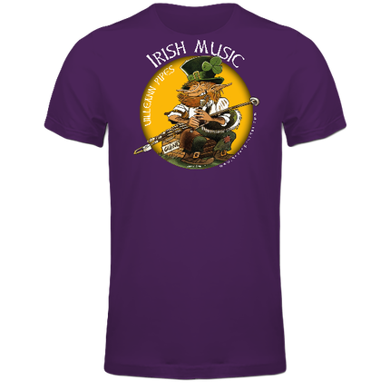 T shirt wooden Uilleann Pipes Homme