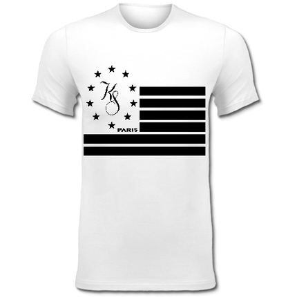 Drapeau KS SLIM - Noir et Blanc - Blanc - Homme