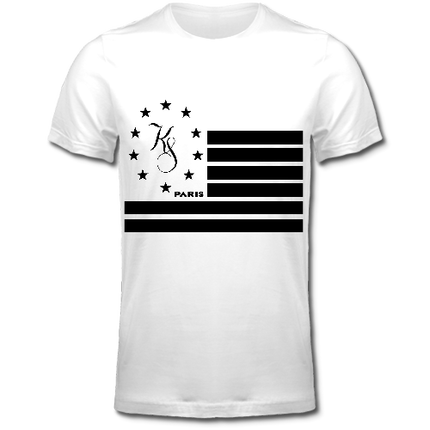 Drapeau KS 150gr - Noir et Blanc - Blanc - Homme