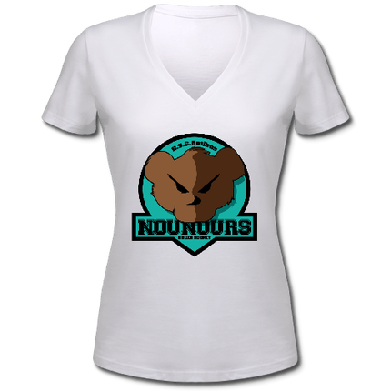Tee shirt femme col V