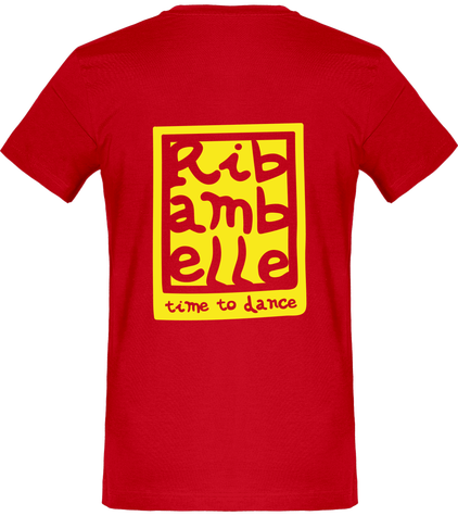 T-shirt homme ajusté Ribambelle rouge