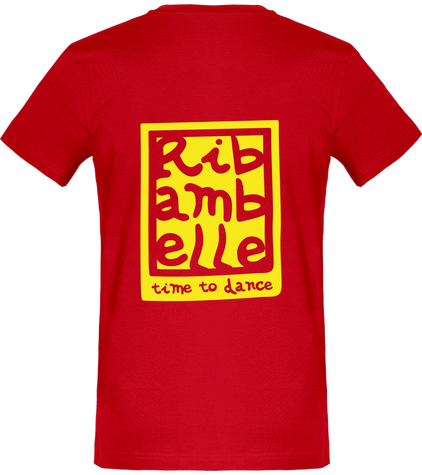 T-shirt homme col v Ribambelle rouge