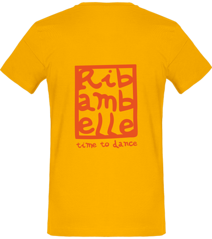 T-shirt homme col v Ribambelle jaune