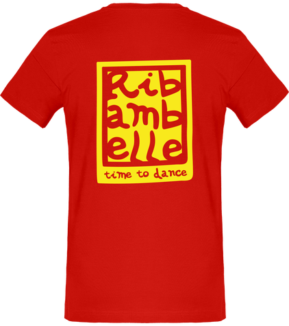 T-shirt homme basic Ribambelle rouge