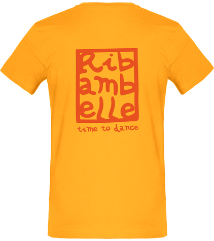 T-shirt homme basic Ribambelle jaune