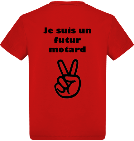 T-shirt garçon enfant je suis un futur motard