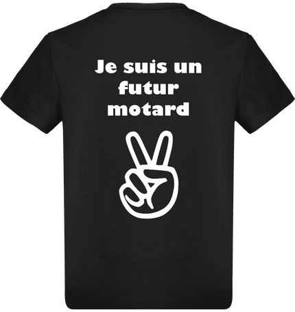 T-shirt garçon enfant je suis un futur motard