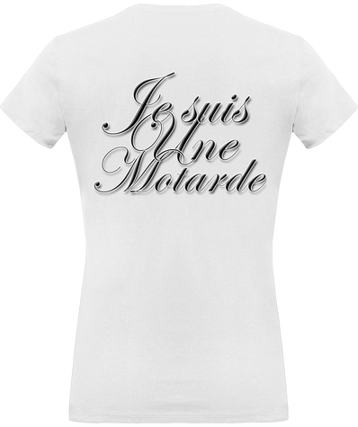T-shirt femme je suis une motarde