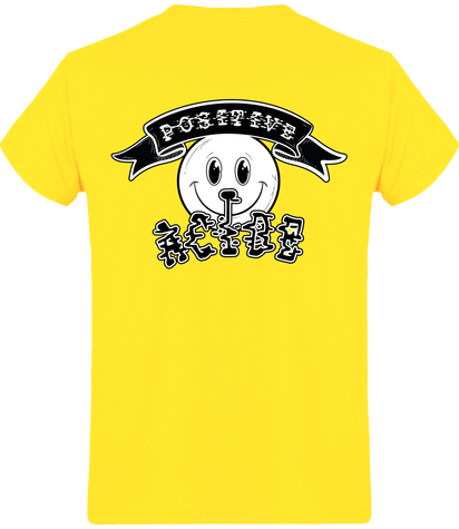 T SHIRT POSITIVE ACIDE BLACK WHITE