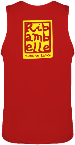 Débardeur homme Ribambelle rouge-jaune