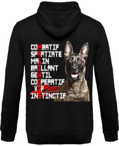 VESTE A CAPUCHE MALINOIS
