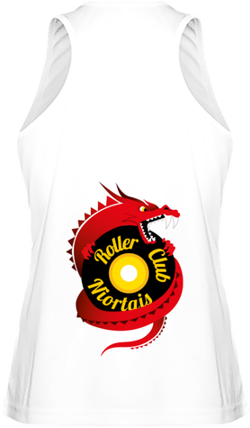 Débardeur Femme Roller Club Niortais - Logo dos