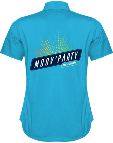 Chemise Manches Courtes Femme Moov Party dos