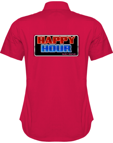 Chemise Manches Courtes Femme Happy hour dos