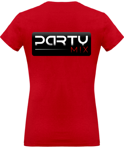  T-shirt Col V Femme Party Mix arrière