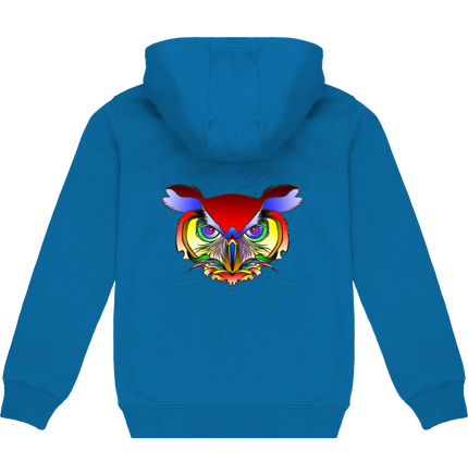 Sweat illustration hiboux arc-en-ciel/entier