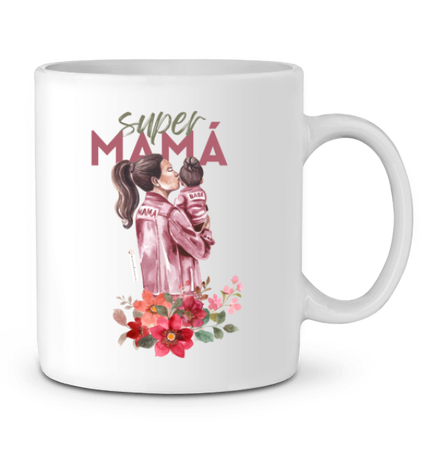 Taza super mamá 