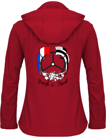 * Broderie * Veste en softshell femme volant 3 branches