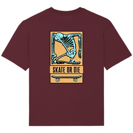 Skate or Die - Orange - Back