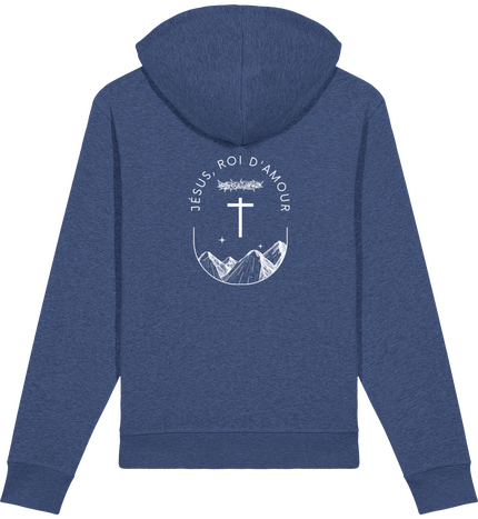 Pull unisexe - Jésus, roi d'amour BLANC