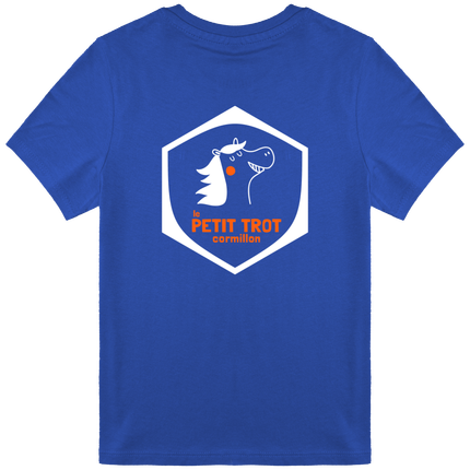 T-shirt enfant bleu logo dans le dos