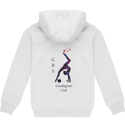 Sweatshirt zip enfant (logo dos)
