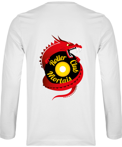 T-shirt manche longues col rond homme - logo dos