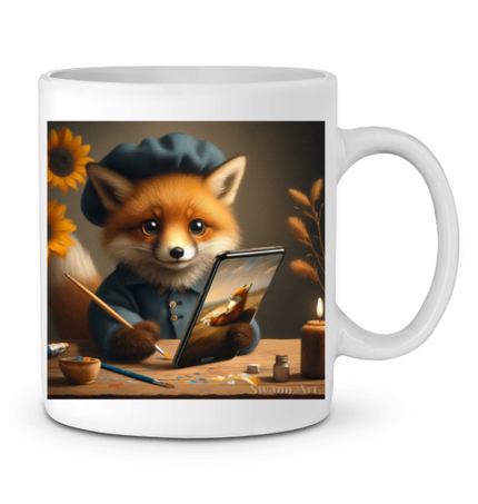 Renard peintre - image côté droit