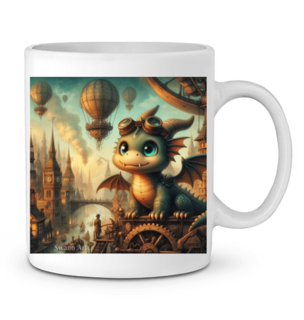 Dragon steampunk - image côté droit