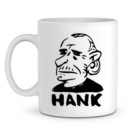 Mug caricature Hank Charles Bukowski